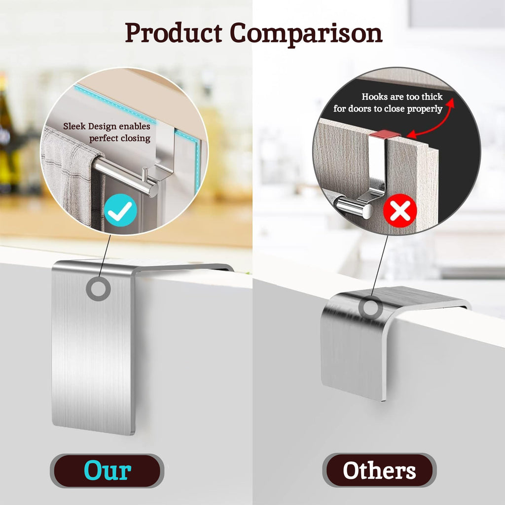Stainless Steel Cabinet Door Towel Rack