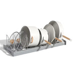 Expandable Pot Organizer Rack for Pots Pans & Lids