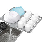 Silicone Dish Drying Mat with Drain Lip