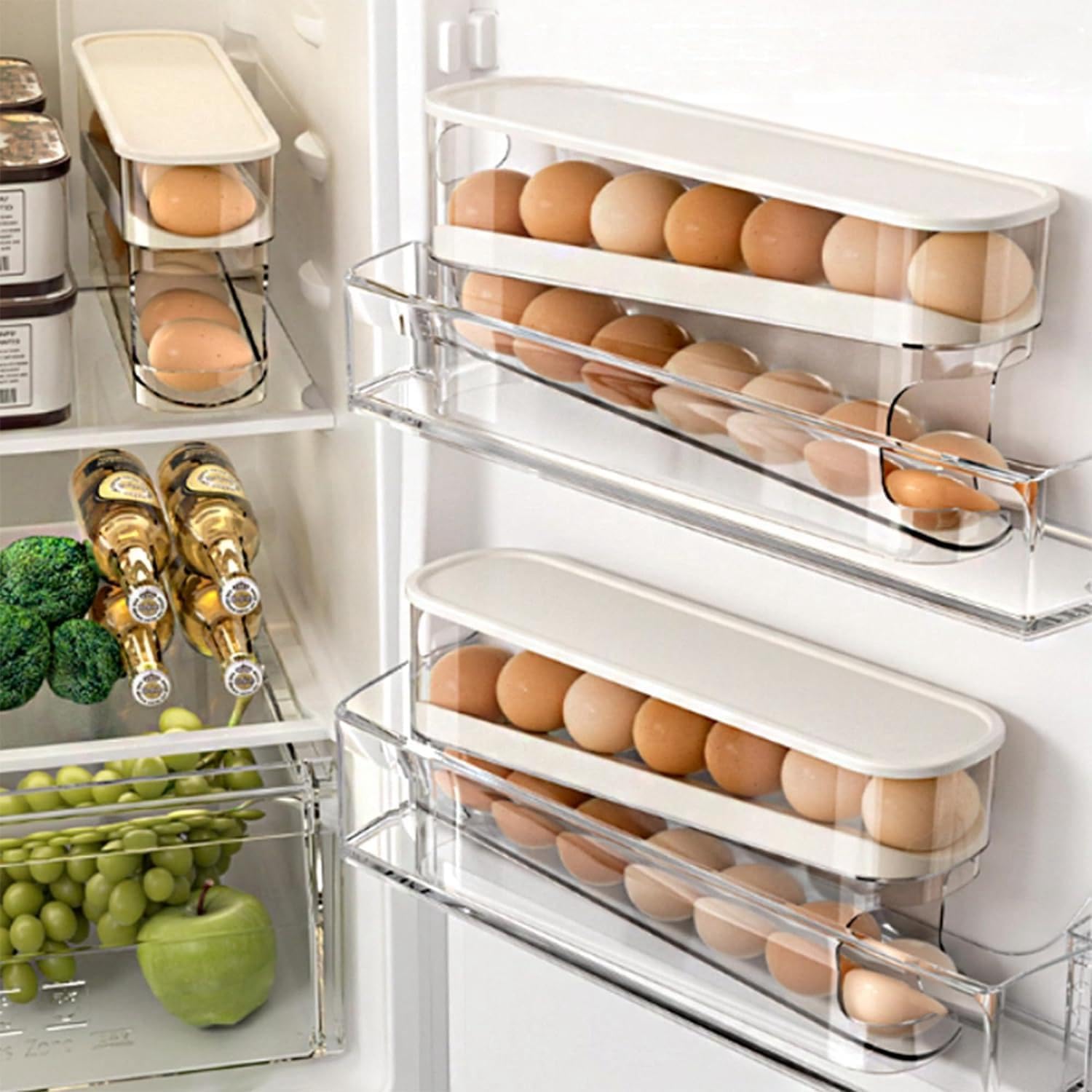 Refrigerator Eggs Dispenser Egg Organizer Holder