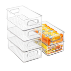 6PCS Stackable Refrigerator Organizer Bins