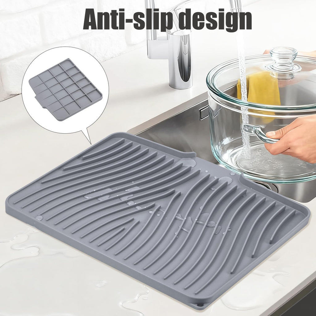 Silicone Dish Drying Mat for Kitchen Counter