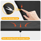 Under Sink Waterproof Silicone Mat with Drain Hole
