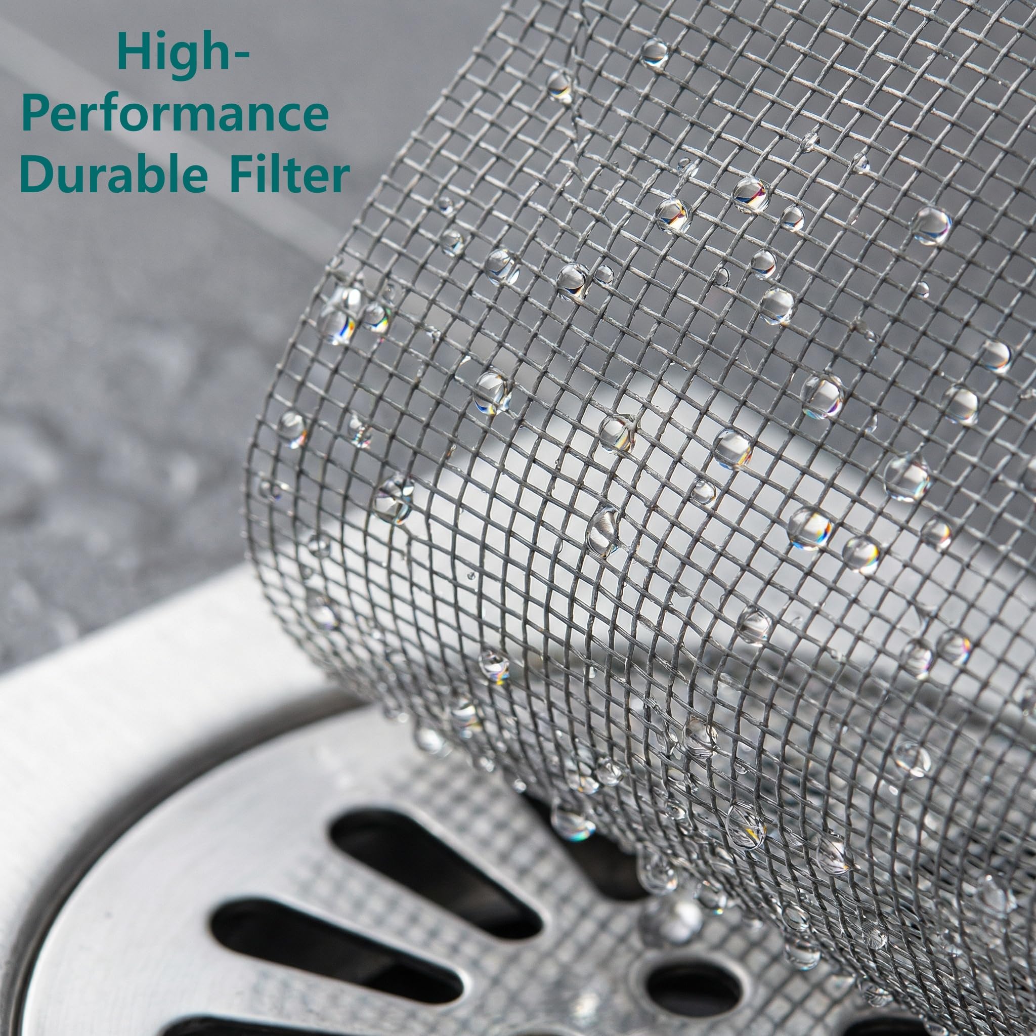 Shower Drain Hair Catcher Mesh Stickers