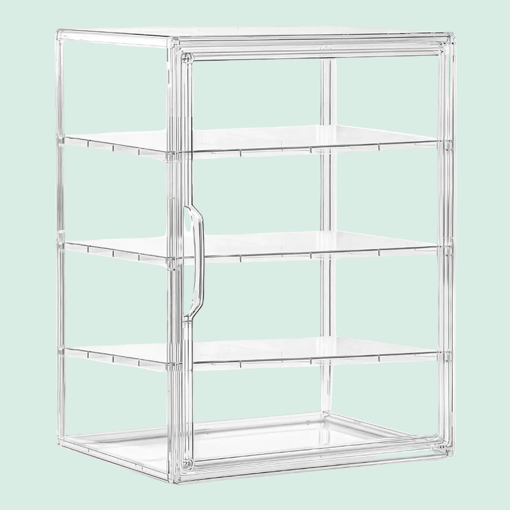 4-Tier Acrylic Bakery Display Case Bread Storage Box