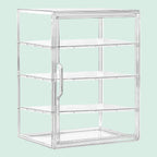 4-Tier Acrylic Bakery Display Case Bread Storage Box