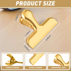 8PCS Stainless Steel Chip Bag Clips Airtight Food Sealing Clips