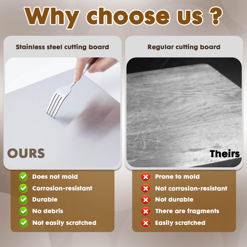 Stainless Steel Cutting Board for Kitchen