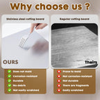 Stainless Steel Cutting Board for Kitchen