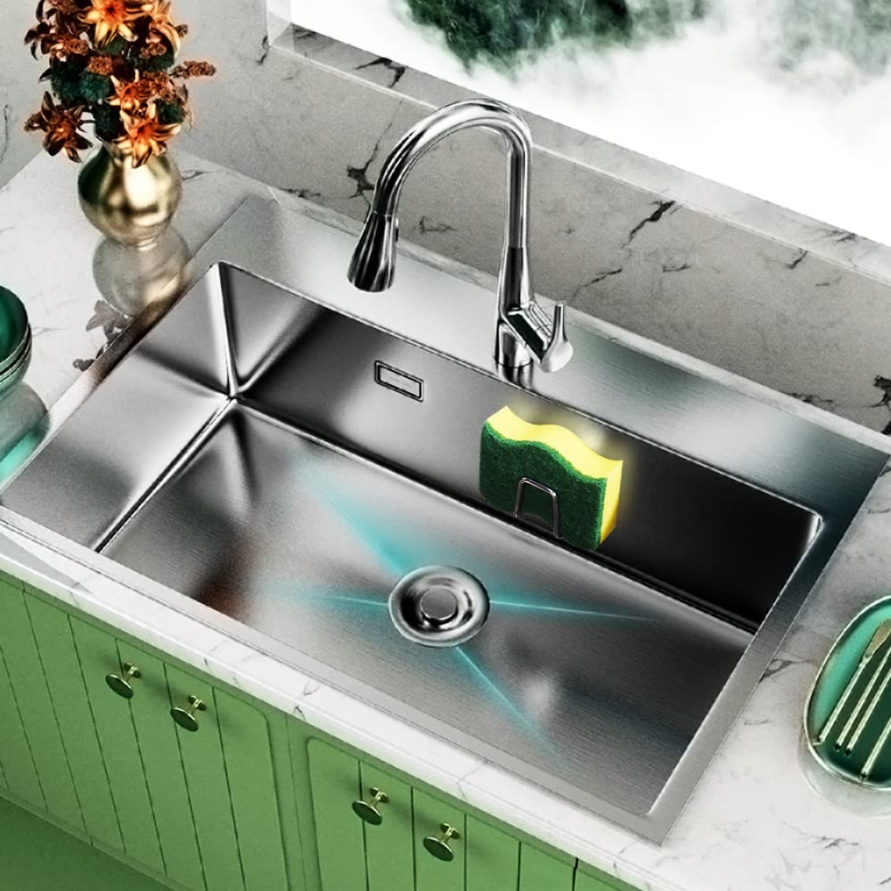 Stainless Steel Sponge Holder for Kitchen Sink (4PCS)