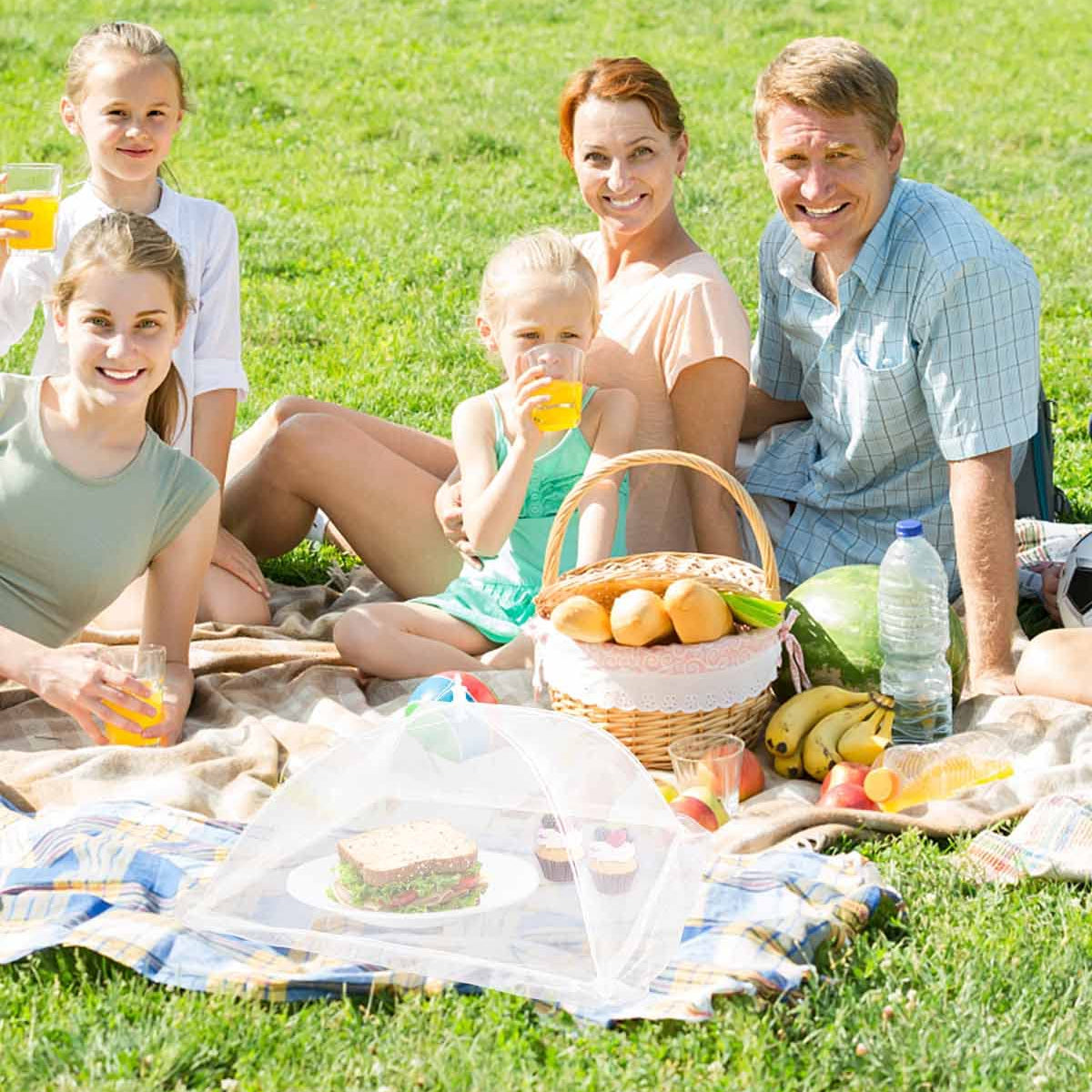 Large Food Cover, 6 Pack Mesh Food Tent