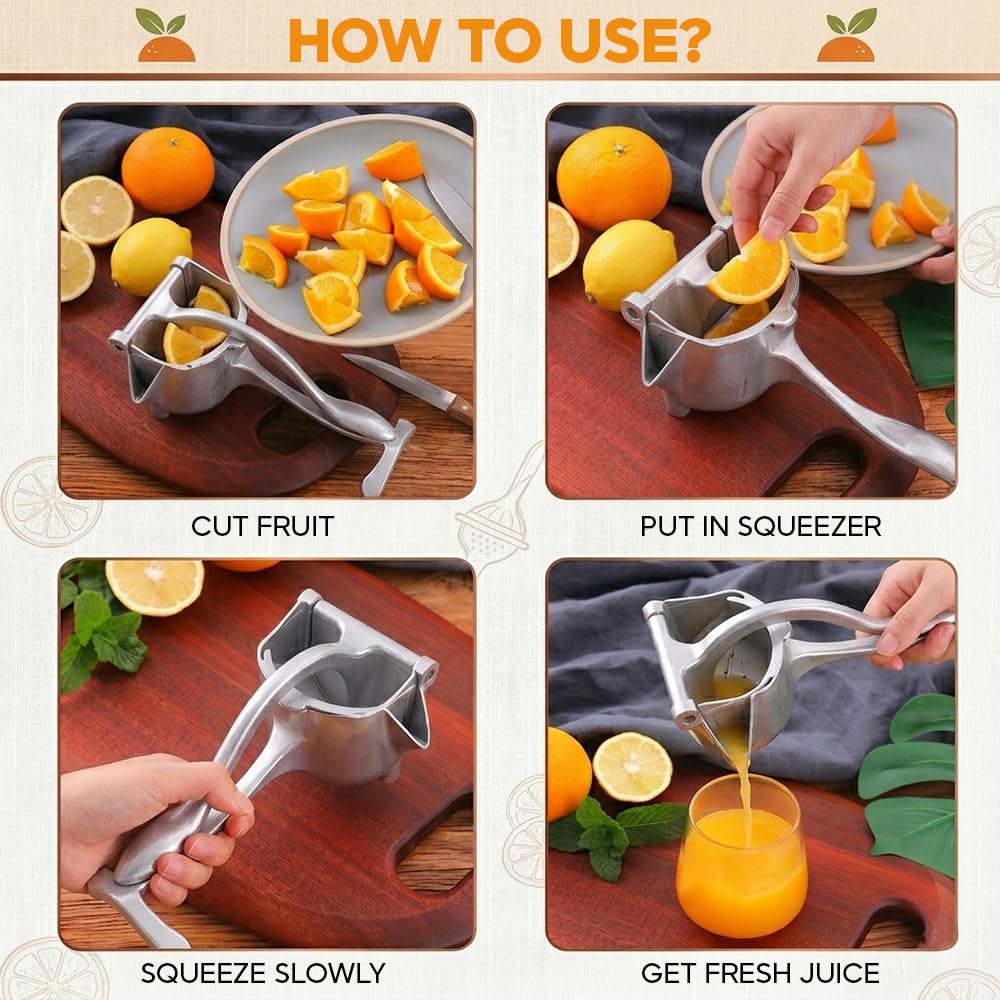 Manual Citrus Juicer Heavy Duty Hand Press