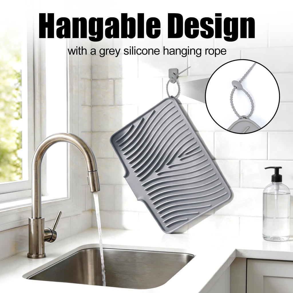 Silicone Dish Drying Mat for Kitchen Counter