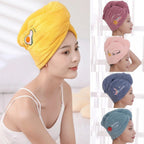 Dry Hair Towel, Shower Caps for Girls and Women