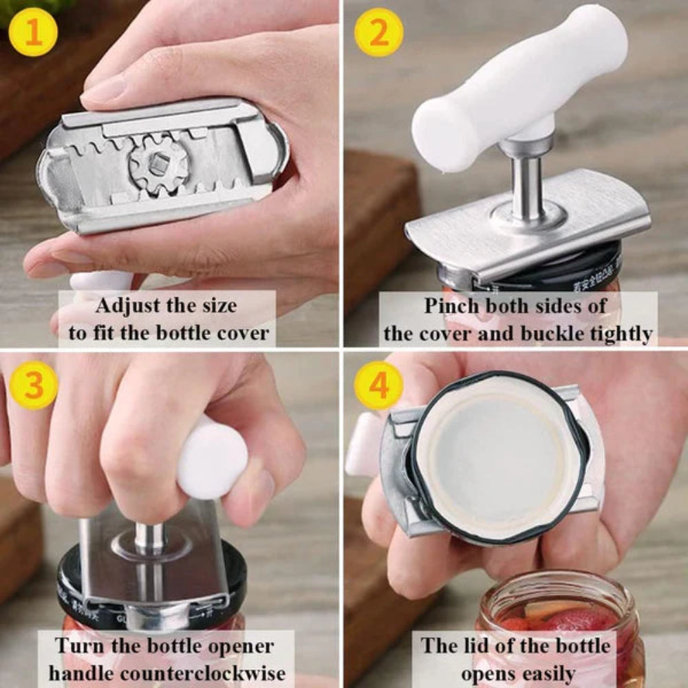 Easy Twister Adjustable Can Opener, Easy-Open Can Opener