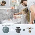 Universal 2 in 1 Bathroom Sink Stopper