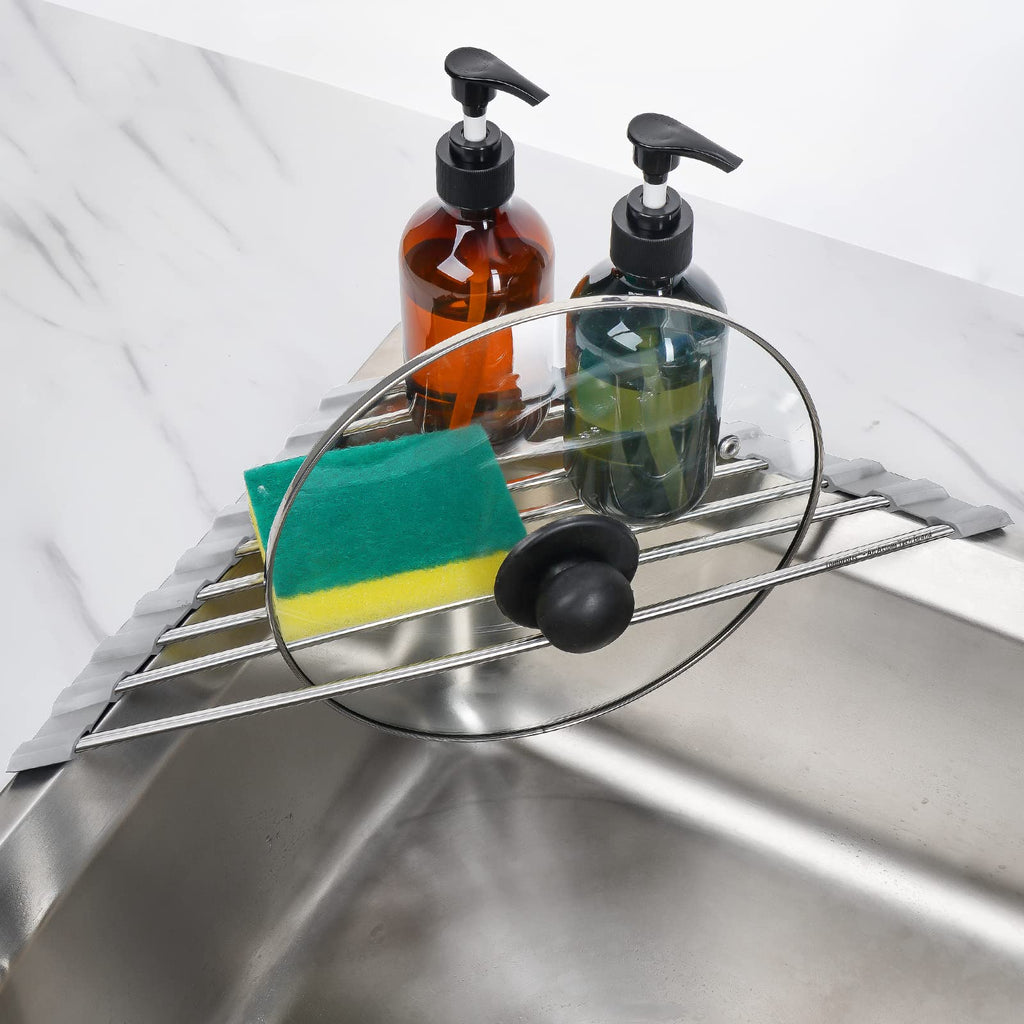 Triangle Roll-Up Dish Drying Rack