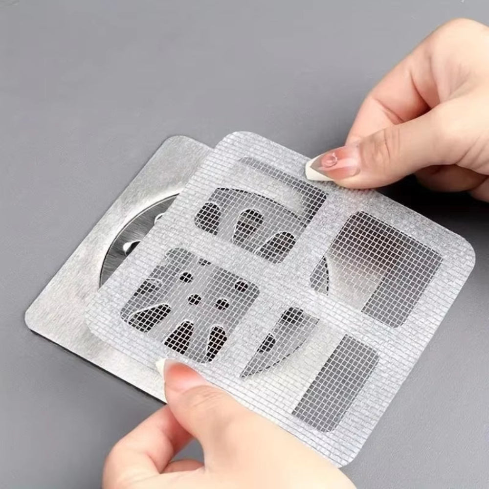 Shower Drain Hair Catcher Mesh Stickers