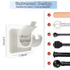 Self Adhesive No Drill Adjustable Curtain Rod Holder Hooks 8PCS