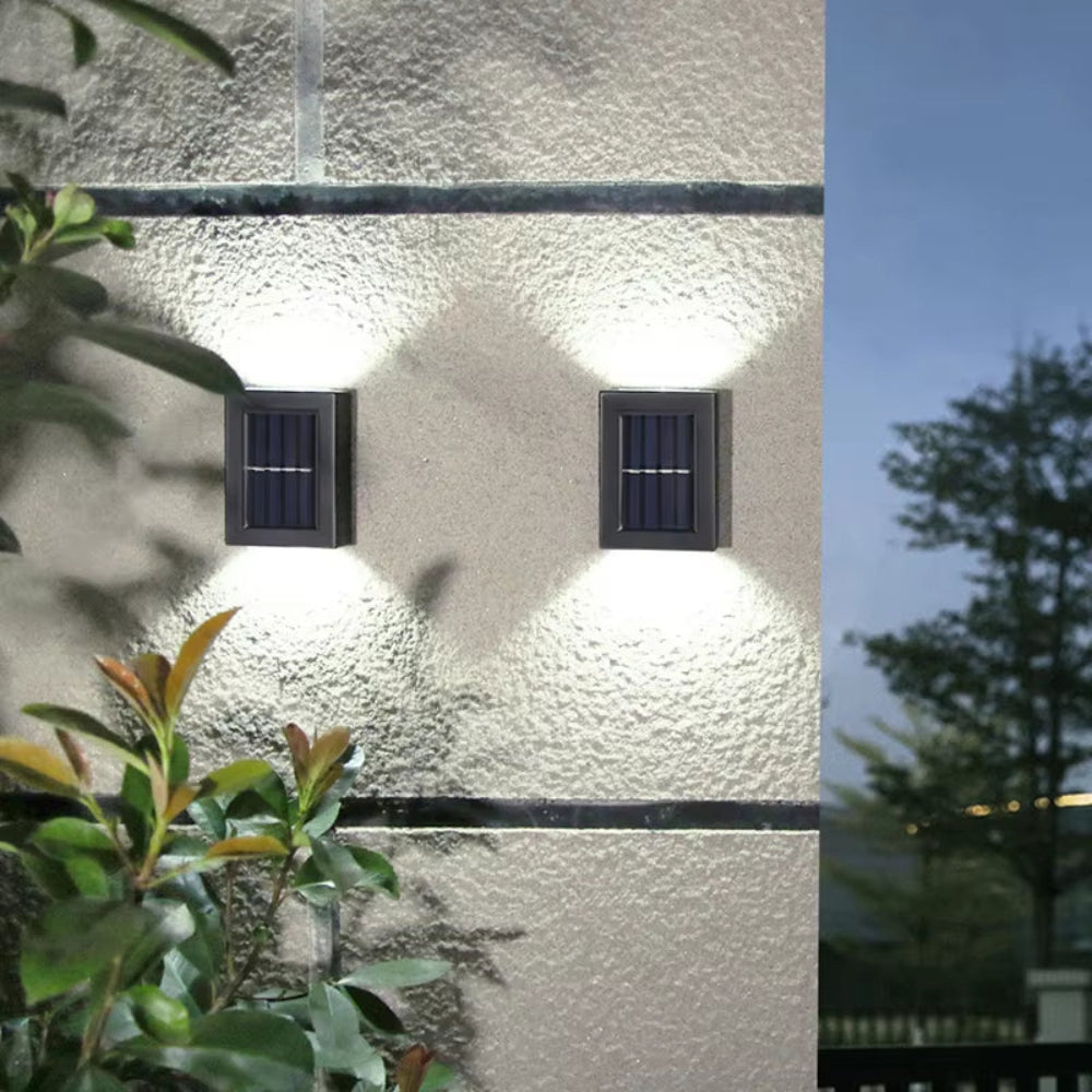 Waterproof Solar Powered Outdoor Patio Wall Decor Light (2PCS)