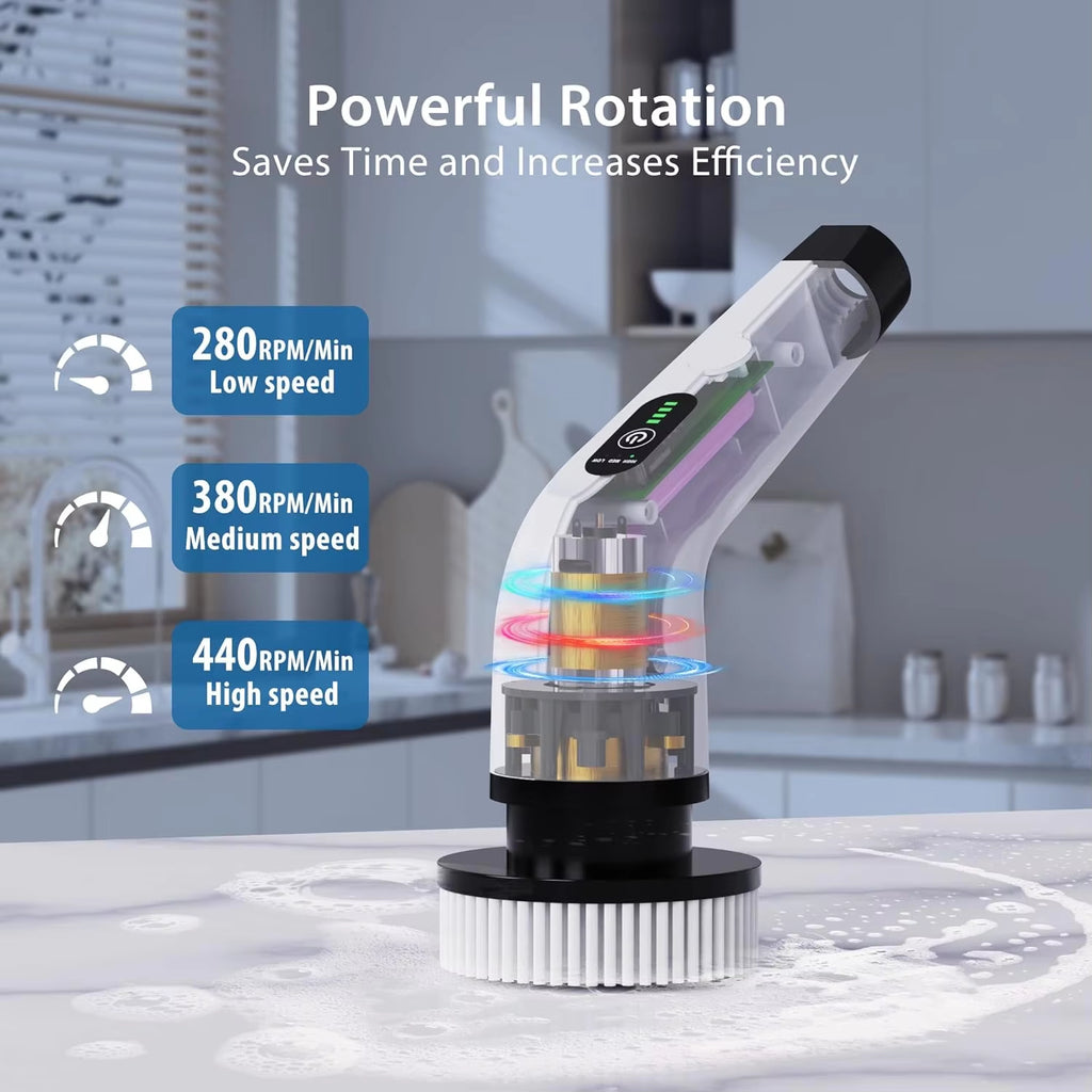 Cordless Electric Spin Scrubber for Kitchen & Bathroom