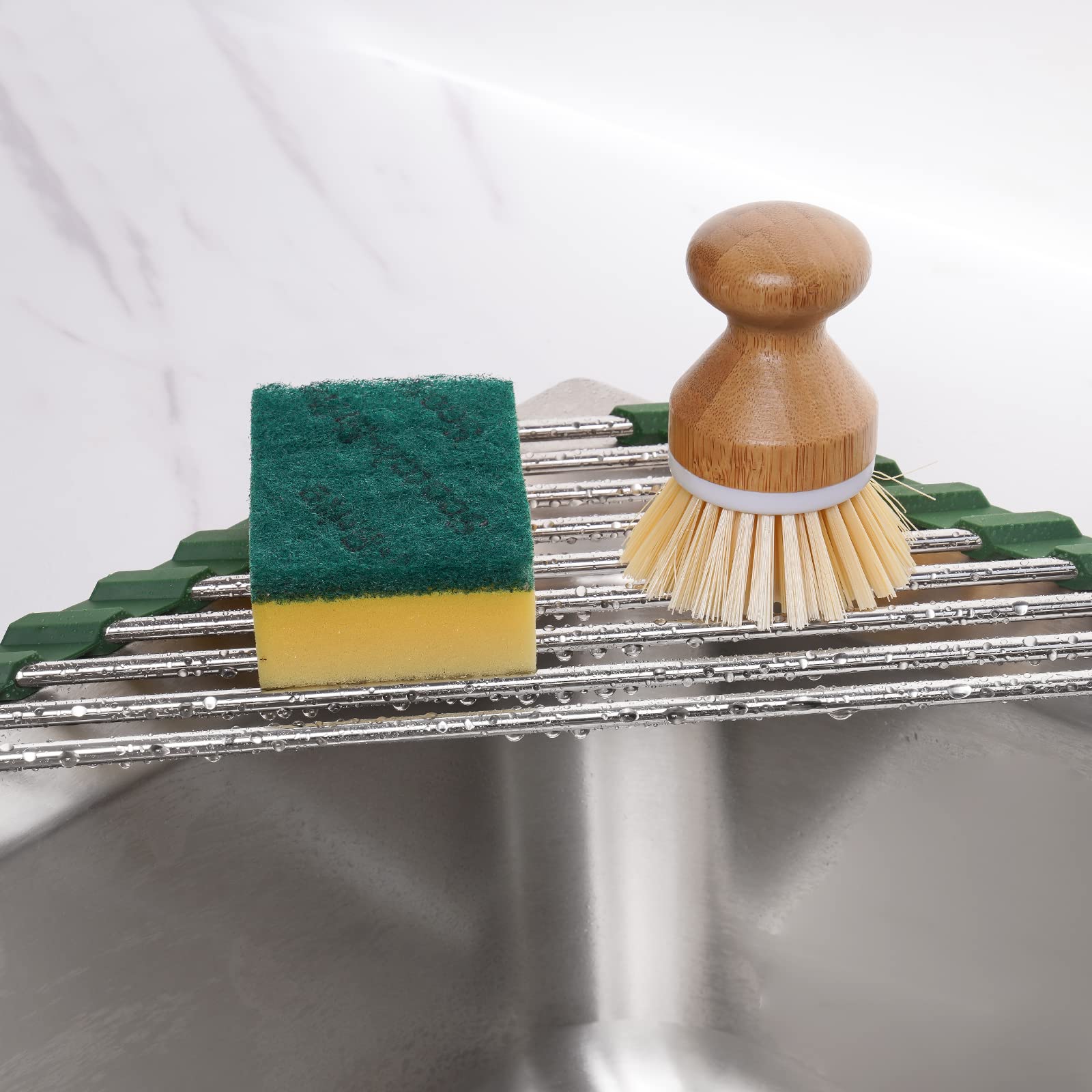 Triangle Roll-Up Dish Drying Rack