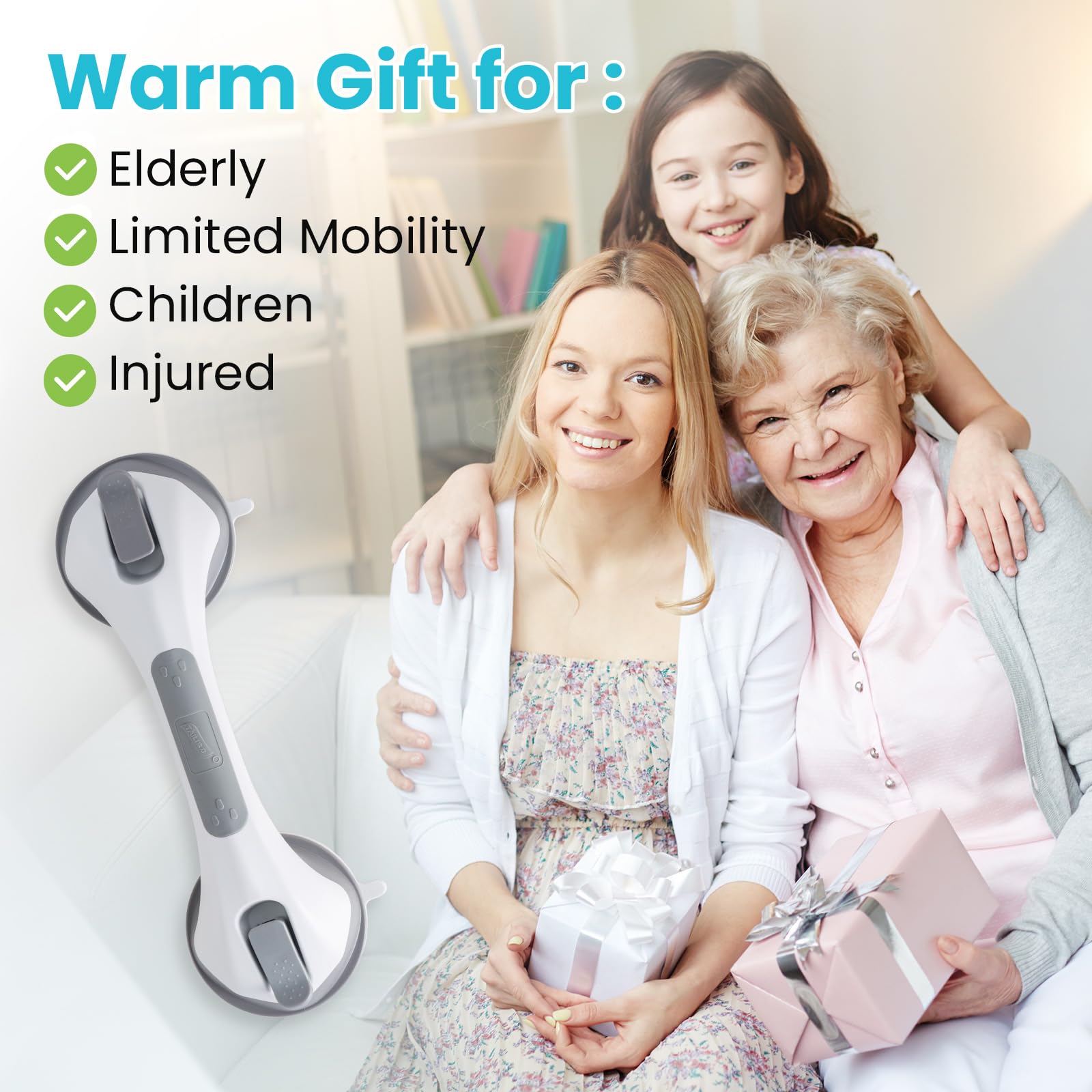 Swiss Support Handle for Bathtubs and Showers for Elderly