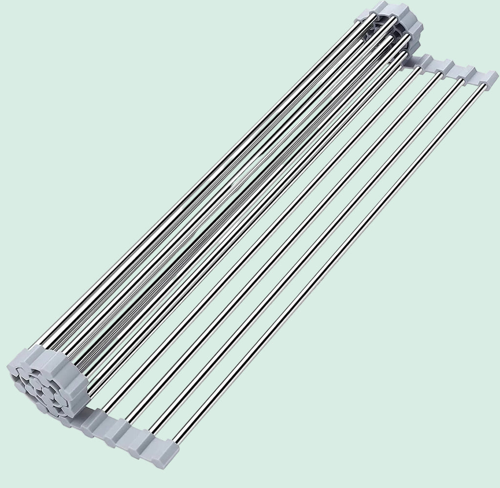Stainless Steel Roll-Up Dish Drying Rack