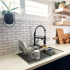 Stainless Steel Roll-Up Dish Drying Rack