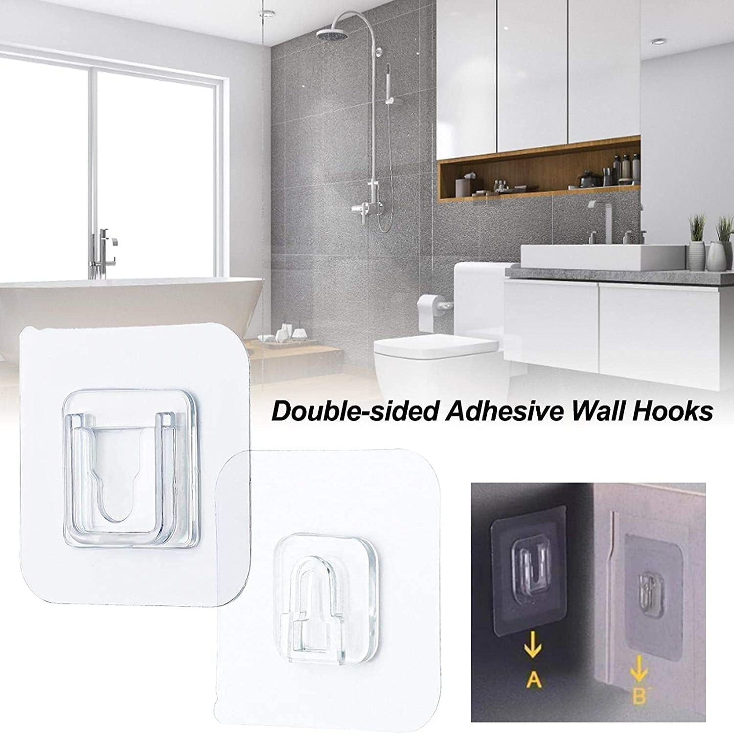 Double-Sided Adhesive Wall Hooks