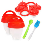 Silicone Egg Cooker Set for Hard Boiled Eggs
