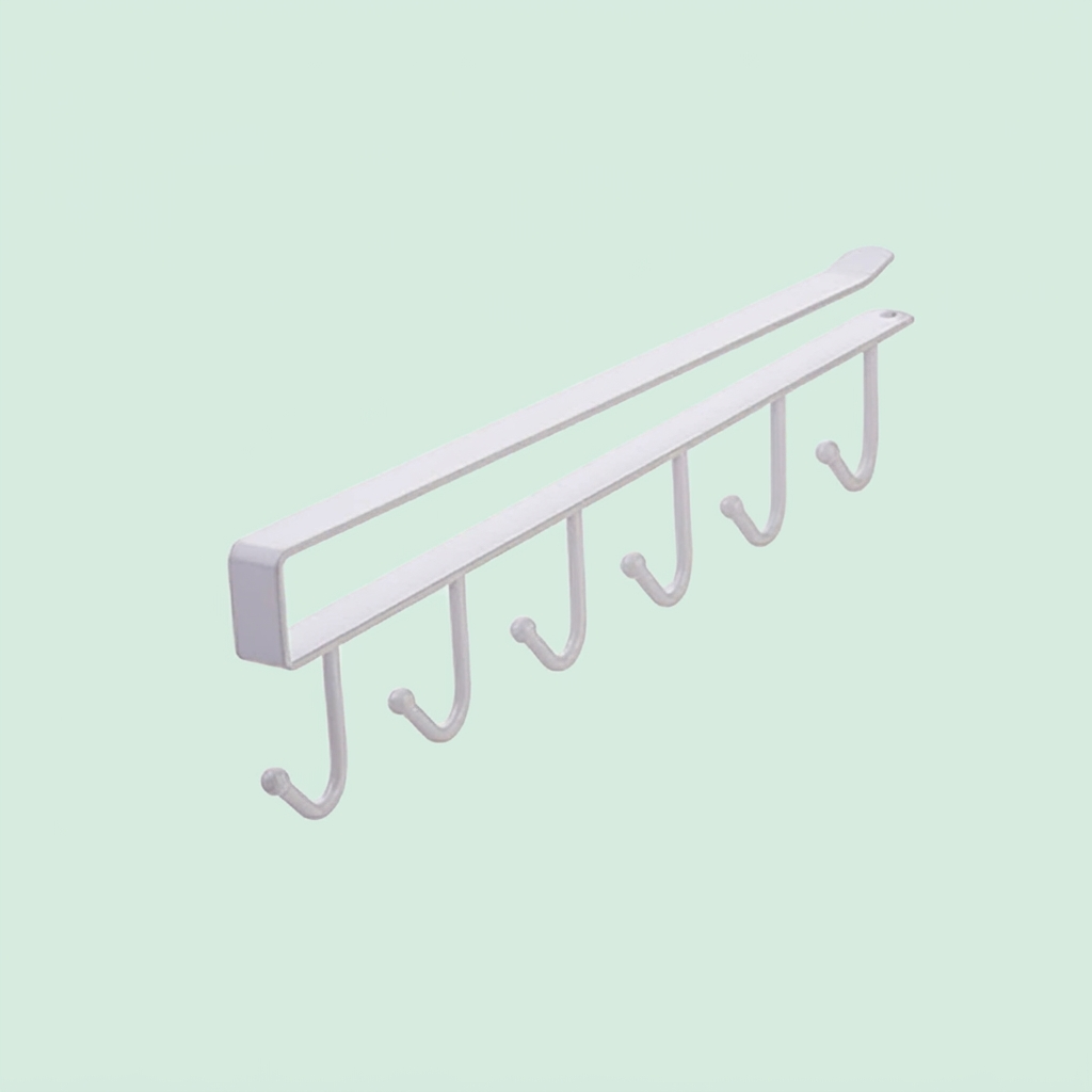 Multi-Purpose 6-Hook Under Shelf Organizer