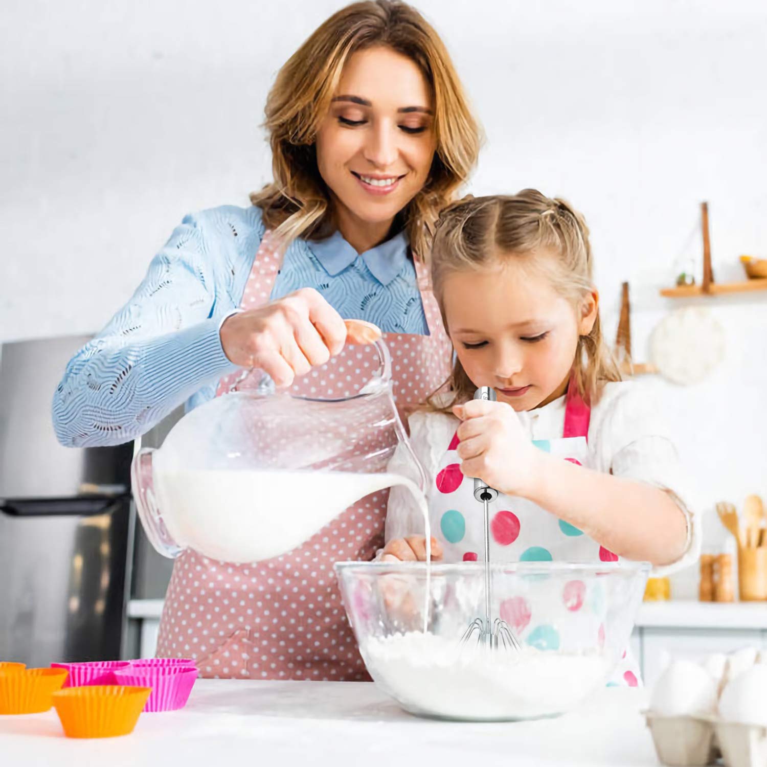 Stainless Steel Automatic Egg Whisk