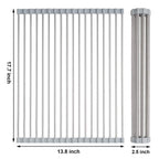 Stainless Steel Roll-Up Dish Drying Rack