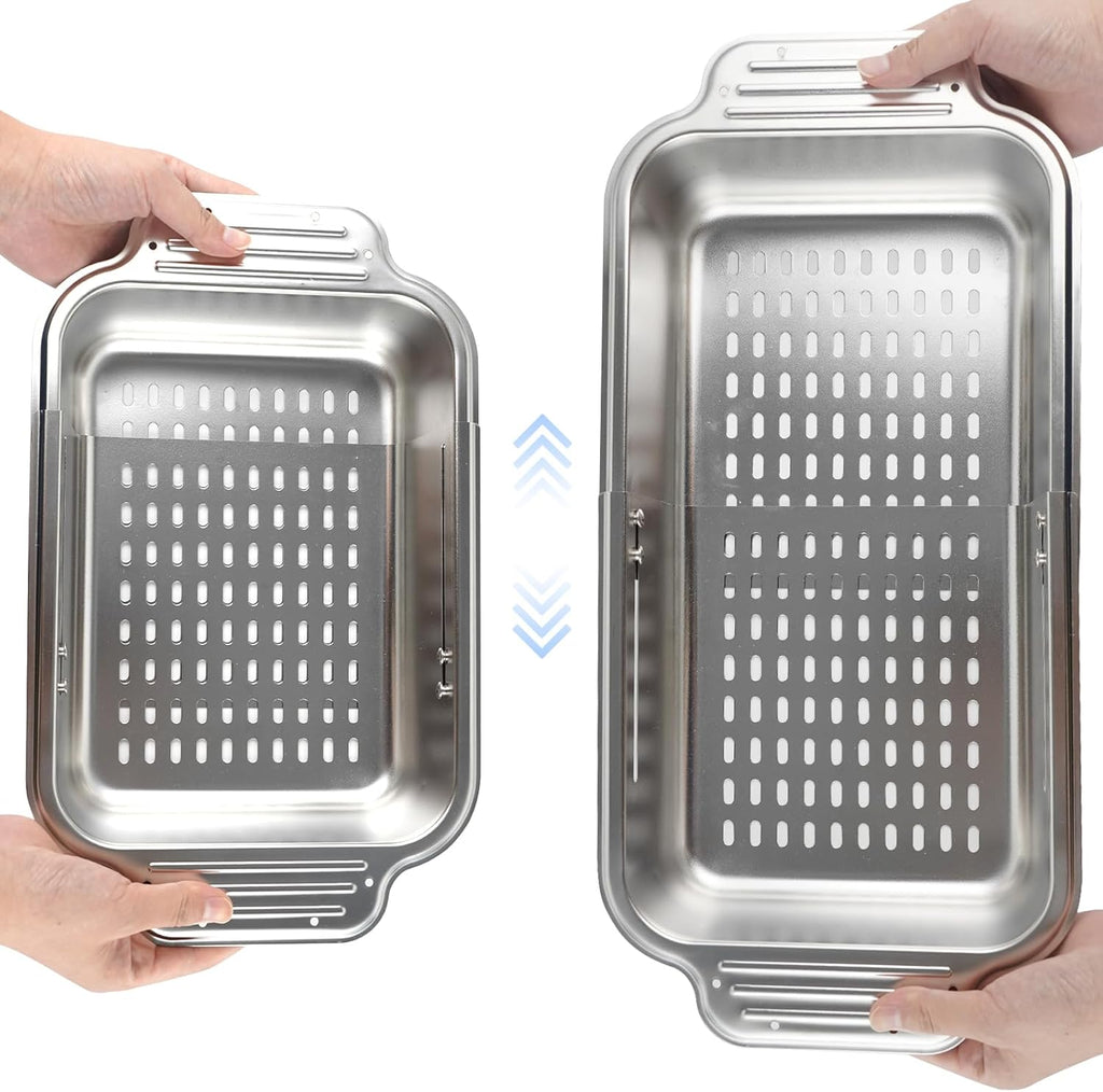 Stainless Steel Expandable Sink Colander Basket