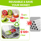 4PCS Silicone Fruit Storage Containers Set