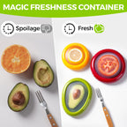 4PCS Silicone Fruit Storage Containers Set