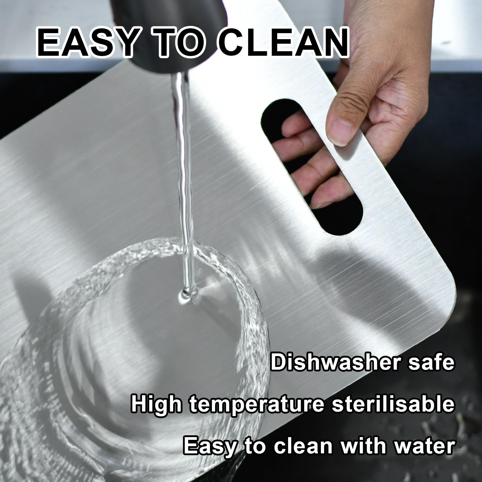 3PCS Stainless Steel Cutting Board Set for Kitchen