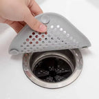 Shower Drain Hair Catcher, Silicone Hair Stopper with Suction Cup (4PCS)