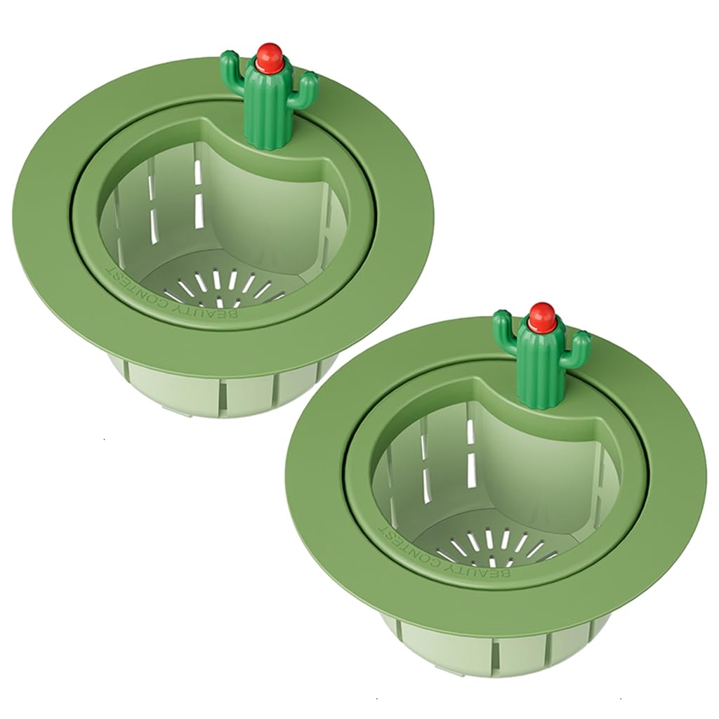 2PCS Cactus Kitchen Sink Drain Strainer Basket