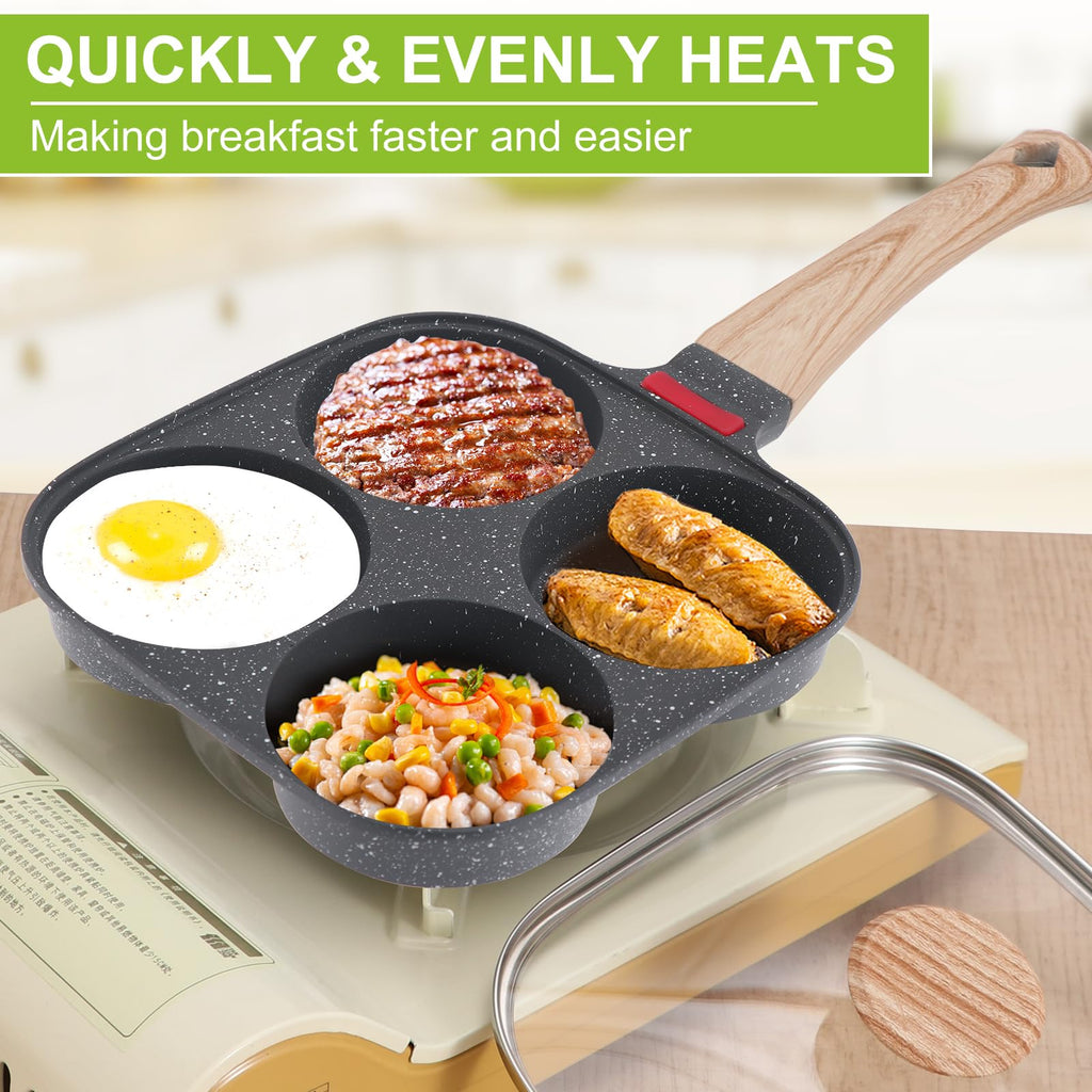 4-Cup Nonstick Egg Frying Pan