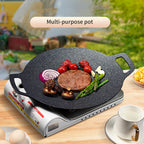 BBQ Grill Pan Non-Stick Round Griddle