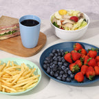 24PCS Unbreakable Dinnerware Set for 6, Plates & Bowls