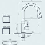 Kitchen Faucets with Pull Down Sprayer
