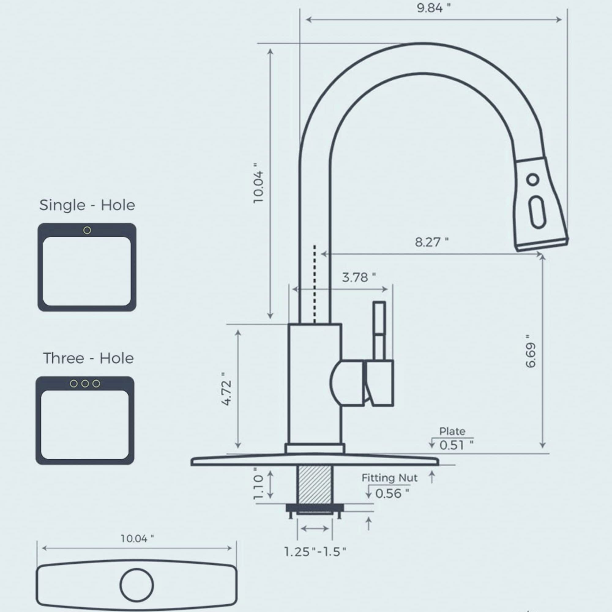 Kitchen Faucets with Pull Down Sprayer