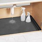 Under Sink Waterproof Silicone Mat with Drain Hole