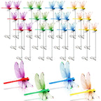12PCS Dragonfly Garden Clips & Stakes