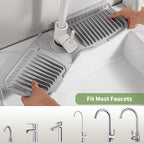 Faucet Mat for Kitchen Sink, Silicone Sink Splash Guard