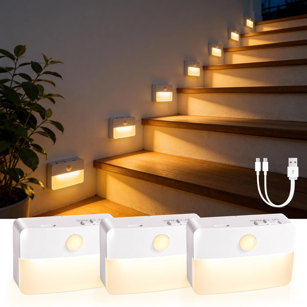 Motion Sensor Stair Light for Indoor (3PCS)