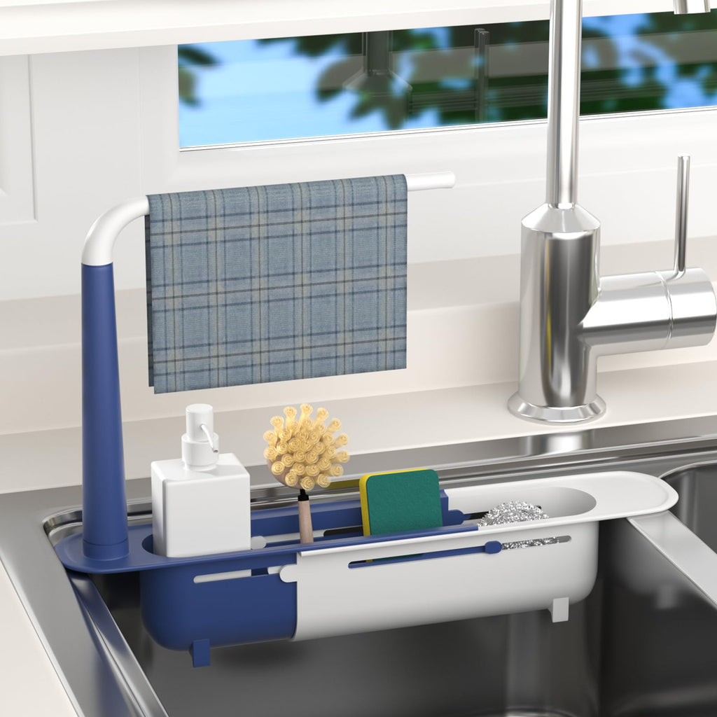 Adjustable Telescopic Sink Caddy Sponge Holder